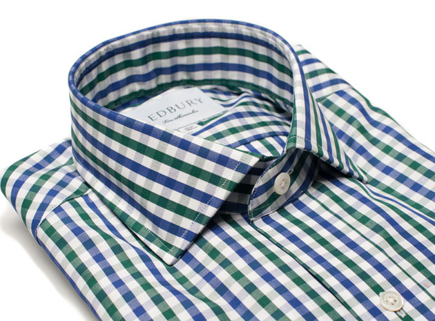 The Blue and Green Starks Gingham collar